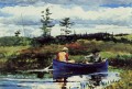 The Blue Boat Realism marine painter Winslow Homer